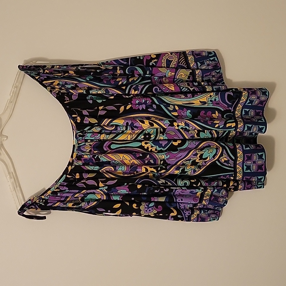 Colorful Paisley Off-Shoulder Women's Top
